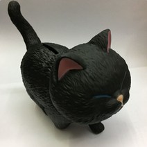 JHCompany 흑백 고양이 저금통 오브제, 블랙