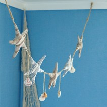 이즈휴 지중해 불가사리 가랜드, 블루, 브라운