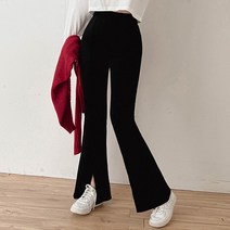 밀키버터 여성용 군살커버 부츠컷 트레이닝 팬츠 MB2229