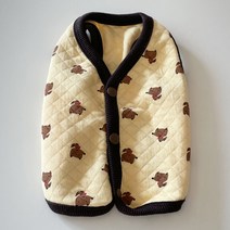 바이담수미 강아지 블랙여우 조끼, 옐로우
