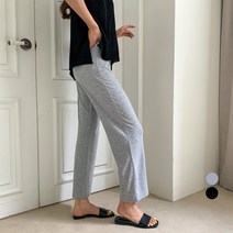 무드인더 여성용 밴딩 베이직 와이드 롱 트레이닝 팬츠