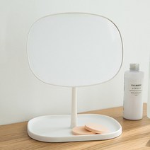 코쿼드 탁상 테이블 거울 215 x 255 mm, 화이트