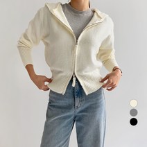 바블링브룩 여성용 데일리 니트 후드 집업