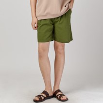 하이후 남성용 린넨 워싱 4부 밴딩팬츠 HP2035