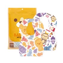 케이맘 유아용 일회용 턱받이 20p, 혼합색상, 1개