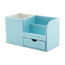 마켓에이 데스크탑 사무용품 정리함, 스카이블루, 1개