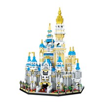 LEZI 드림캐슬 대형 나노블럭 8028lz, 혼합색상