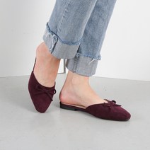 잠비 여성용 오브리 리본 스웨이드 뮬 블로퍼