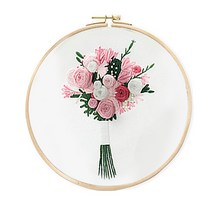 초보자용 프랑스자수 십자수 DIY 패키지, 1개, 벨르플라워 4