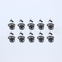 체스 가방고리 오링 솔트레지, 10개, 흑니켈