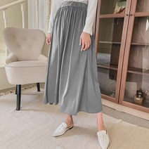 레몬소울 어디스 밴딩 플레어 롱 스커트
