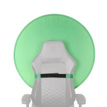 유쾌한생각 원터치 의자 고정 원형 크로마키 배경천 그린, PL-CG-110, 1개