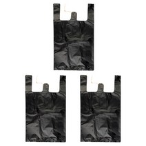 [비닐봉지묶는기계] 애니돌 손잡이 마트 비닐봉투 검정, 8L, 300개