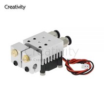 다중 압출기 듀얼 컬러 2 IN 출력 전체 금속 V6 0.4mm/1.75mm 3D 프린터 부품, 12V