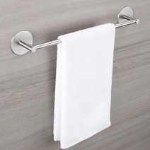 스텐304 무타공 접착식 수건걸이 40cm 55cm 타올걸이 욕실 화장실 용품, 스텐 수건걸이 40cm, 1개