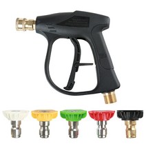 고압세척기 고압 세차기 물총 분사 거리 12m. 노즐 포함. 차 트럭 오토바이 바이크 청소 액세서리. 160b, 01 with nozzle, 1개