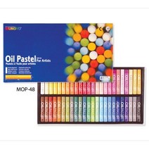 문교오일파스텔일반 - MOP48색+-M2유성매직 랜덤1개증정, 아주문구사 -오일파스텔 - MOP -48색