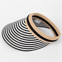 빅사이즈사랑해요 C973L104 스트라이프타임썬캡 DT 블랙