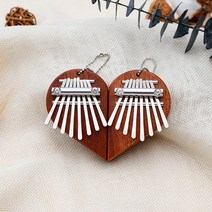 마림바 칼람바 미니칼림바 카림바 고음항아리 칼림바 8 키 마호가니 커플 엄지 피아노 Mbira 악기 아프리카, 01 heart