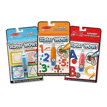 Melissa & Doug 워터와우 색칠북 3개 팩, Bundle Colors Numbers Alpha, Kit