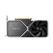 NVIDIA GeForce RTX 4070 설립자 버전(FE) 그래픽 카드 - 티타늄 및 검은색