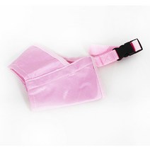 말티즈 포메 핑크색 부드러운 애견 천 입마개 애견마스크, 1개, 1호