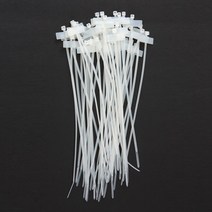 전선정리 랜선 메모 이름표 네임택 라벨 마킹 케이블타이 20cm 100개입
