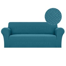 쇼파천갈이 3인용 쇼파패드 쇼파방수커버 의자 커버 자카드 직물의 특별 가격 스트레치 slipcovers love-seat 거실 홈 장식, 11 블루, 약 230-300cm