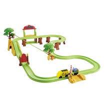 Chuggington - 올 어보드 스타터 세트 (터치 앤 고) 윌슨 전동 T.A.G 포함 - 그림 8 트랙 세트 - 전동 장난감 기차 포함 - 9.5cm 스케일 - 3세 이상, Safari Track Set