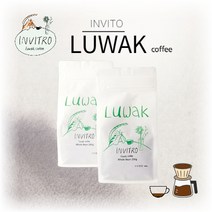 인비트로 사향고양이 커피 루왁 커피 원두 드립백, 얇은 분쇄, 500g, 1개