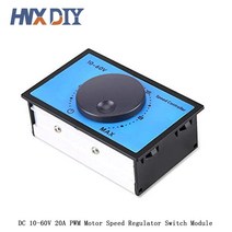 ac모터속도조절기 DC 10-60V PWM 모터 속도 레귤레이터 20A 12V 24V 36V 48V 가변 컨트롤러 전압 스위치 모, 한개옵션0