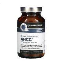 Quality of Life Active Hexose Correlated Compound 750mg 키노코 플래티넘 60캡슐, 1개, 750 mg, 60정