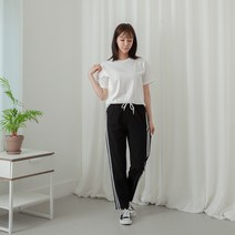 여름 아이스 쿨링 냉장고 바지 슬림 일자 밴딩 스판 트레이닝 팬츠 3color
