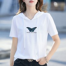 ROVOG 여자 반팔 후드 티셔츠