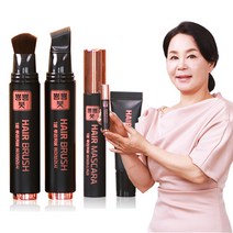 홈쇼핑 정품 정은숙 1분 뿌리커버 뿅뿅붓 골드 초간편 새치커버 염색, 자연갈색, 골드_2세트