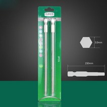 전동라쳇 LAOA 육각 비트 전기 스크루드라이버 S2 합금강 공압 마그네틱 핸드 드릴 2PCs, 18 H3.0 150mm