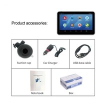 룸미러 백 미러 dvr 비디오 레코더 대시캠 자동차 차량용 블랙박스 대쉬 캠 Anfilite 7 인치 안드로이드 트럭 GPS 네비게이션 512M 16GB DVR AV-IN 지원, 빈 없이, 32G 카드로