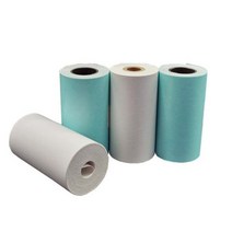 Paperang P1P2 POS 기계용 접착 감열 라벨 스티커 57x30mm 사진 인쇄 용지 검정색 글꼴 Peripage A6A8P6 196451, 하얀색