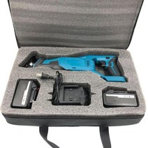 리튬 배터리 충전식 휴대용 세이버 전기톱 18V 왕복 톱 마끼다 2 개 충전기 1, [03] 2  Battery 1 Charger, [02] EU
