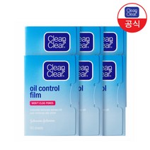 클린앤클리어 오일 컨트롤 필름, 60개입, 6개