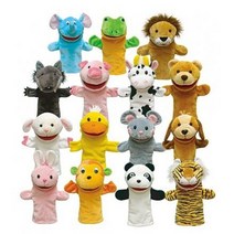 청양토이 통통이구연동화동물구성 손인형 입벌어지는손인형 15종, 호랑이