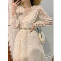 2023 써스데이 아일랜드 하라주쿠 스타일 원피스 봄 여름 우아한 무도회 드레스 달콤한 자수