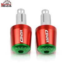 7/8 quot22MM 바이크 오토바이 핸들 바 그립 슬라이더 캡 플러그 핸드 엔드 혼다 CBR125R CBR125RR CBR CB 150R 125R CB125R 2004-2020, [08] Black-Orange