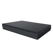 검은 동물 os 건축물 쟁반 pv 모델 채널 c발포 폼보드, T05-200x300x8밀리미터 블랙 2장