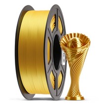 최신 ANYCUBIC 실크 PLA 3D 프린터 필라멘트 175mm 1kg롤 FDM 프린터용 문구 소재, 라이트Gold