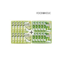 20매/로얄제리+스네일 푸드3D 내추럴에센스 마스크팩, (20매/오이+녹차)푸드3D 내추럴에센스 마스크팩