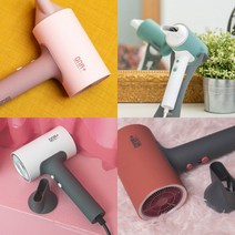 소음적은 가벼운 헤어 드라이어 저소음 캠핑용 드라이기 휴대용 여행용 조용한 미용실 가정용 찬바람 가성비 추천, 화이트