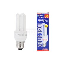 포커스 장미전구 삼파장 EL 15W, 전구색