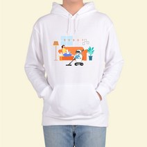 ATOGATO 미래 인공지능 로보트 14 맞춤 후드티