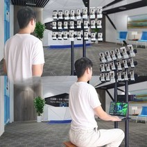 스마트폰 대량 거치대 촬영 방송 대리점 공장 폰가게 홀더, 4개층 24칸 이동 휠